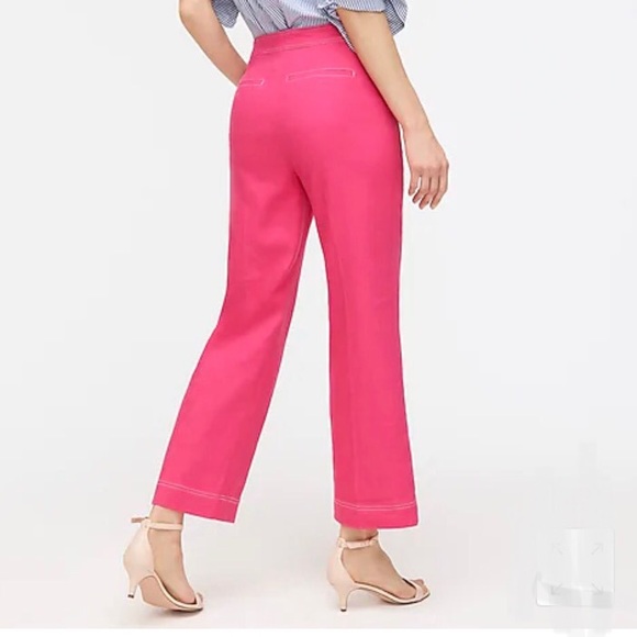 NWT J Crew Peyton Sailor Pant in Stretch Linen - Picture 2 of 14